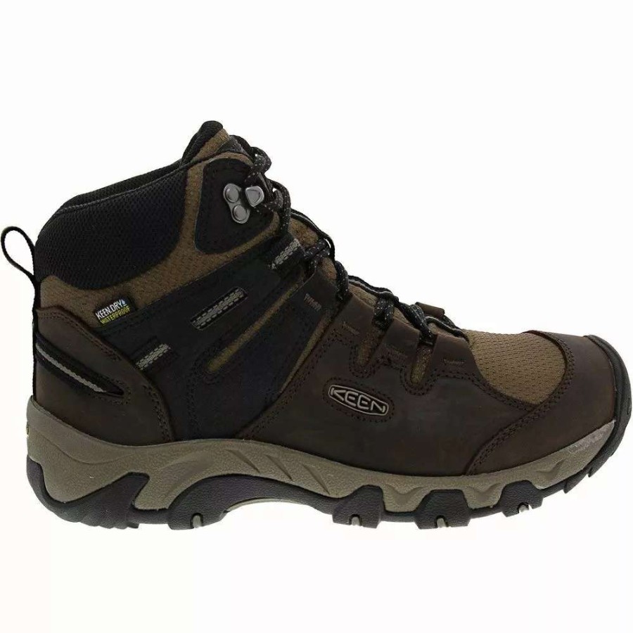 Mens Hiking Boots & Shoes * | Keen Shoes Keen Steens Mid Waterproof Hiking Boots Mens