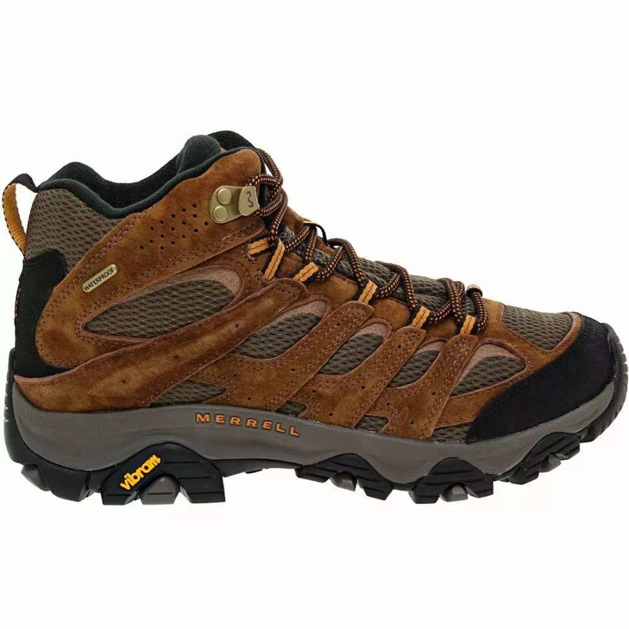 Mens Hiking Boots & Shoes * | Merrell Shoes Merrell Moab 3 Mid Waterproof Hiking Boots Mens