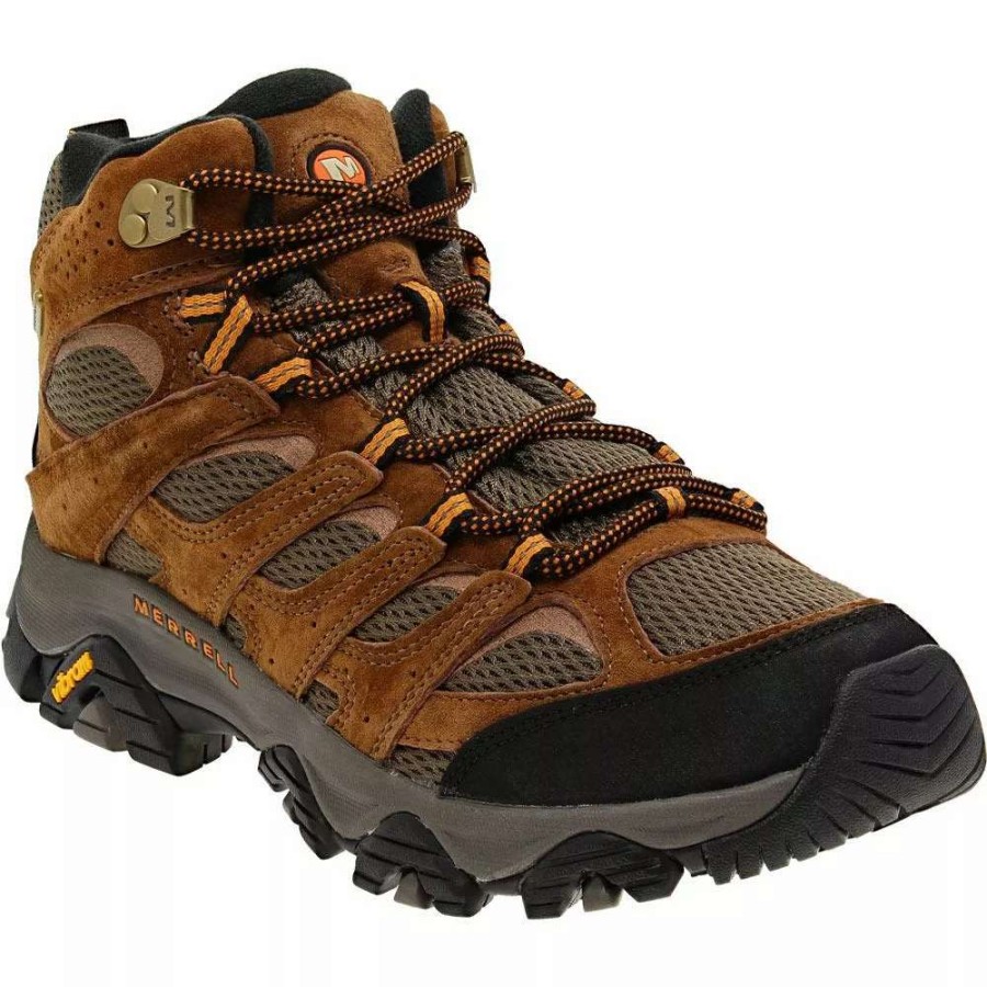 Mens Hiking Boots & Shoes * | Merrell Shoes Merrell Moab 3 Mid Waterproof Hiking Boots Mens