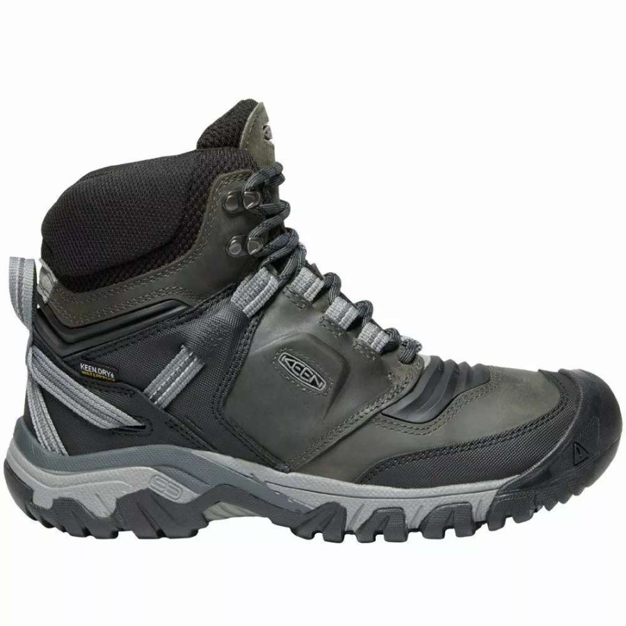 Mens Hiking Boots & Shoes * | Keen Shoes Keen Ridge Flex Mid Wp Mens Hiking Boots