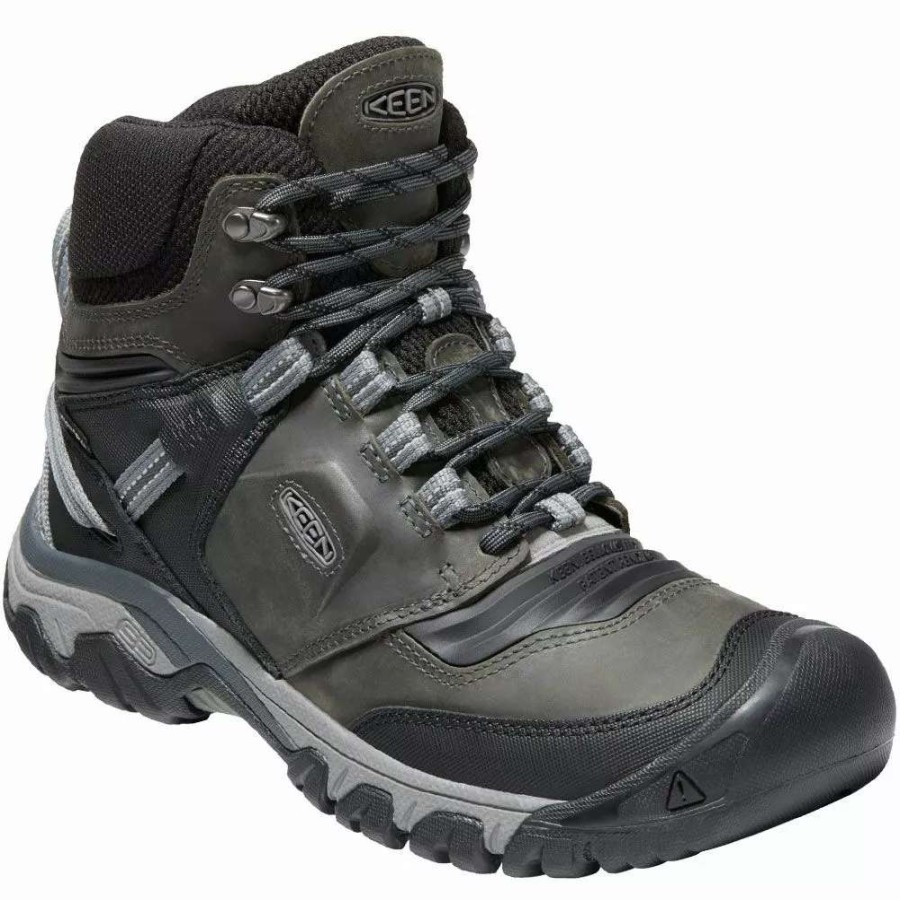 Mens Hiking Boots & Shoes * | Keen Shoes Keen Ridge Flex Mid Wp Mens Hiking Boots