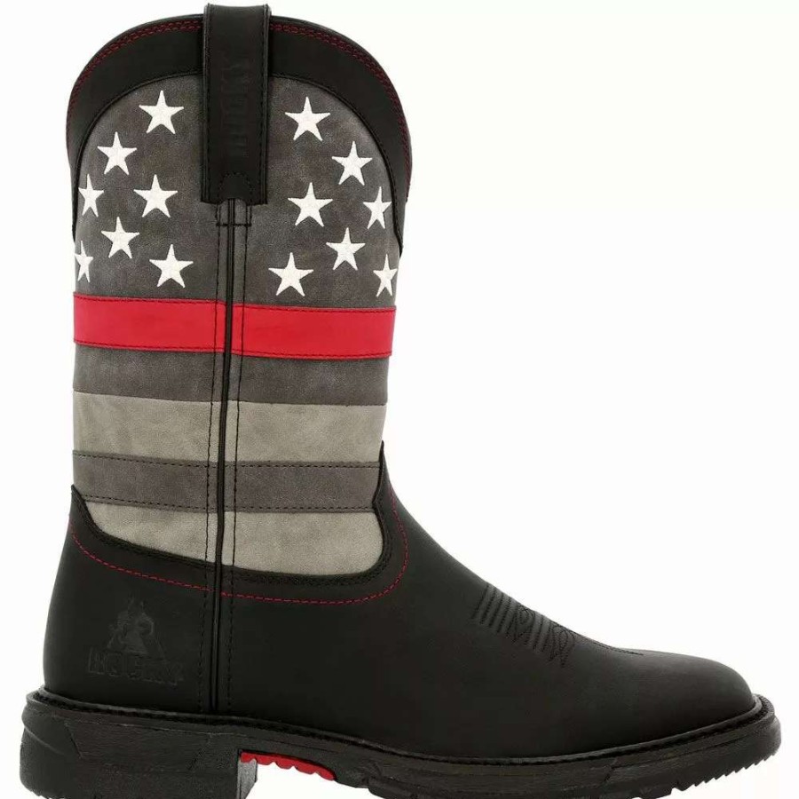 Mens Western Boots * | Rocky Boots Rocky Rkd0088 Red Line Mens Western Boots