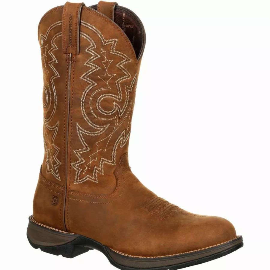 Mens Western Boots * | Durango Boots Durango Rebel Coyote Waterproof Mens Western Boots