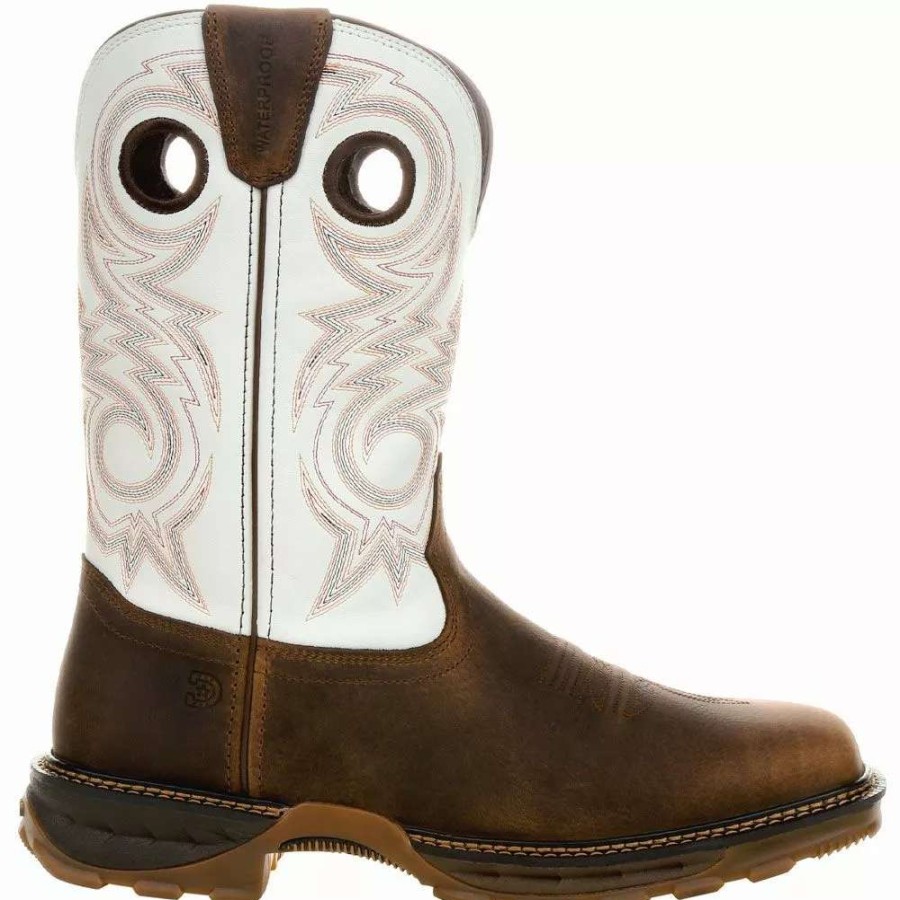 Mens Western Boots * | Durango Boots Durango Maverick Xp White Waterproof 11" Mens Work Boots