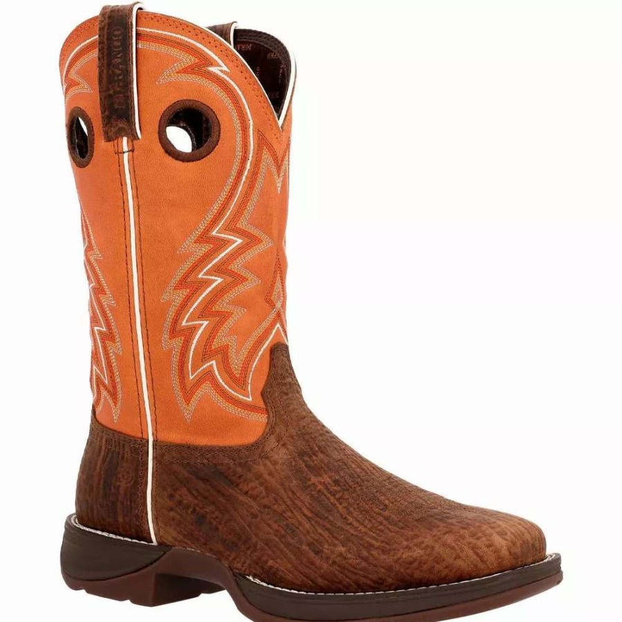 Mens Western Boots * | Rocky Boots Durango Rebel Monarch Orange Ddb0392 Mens Western Boots