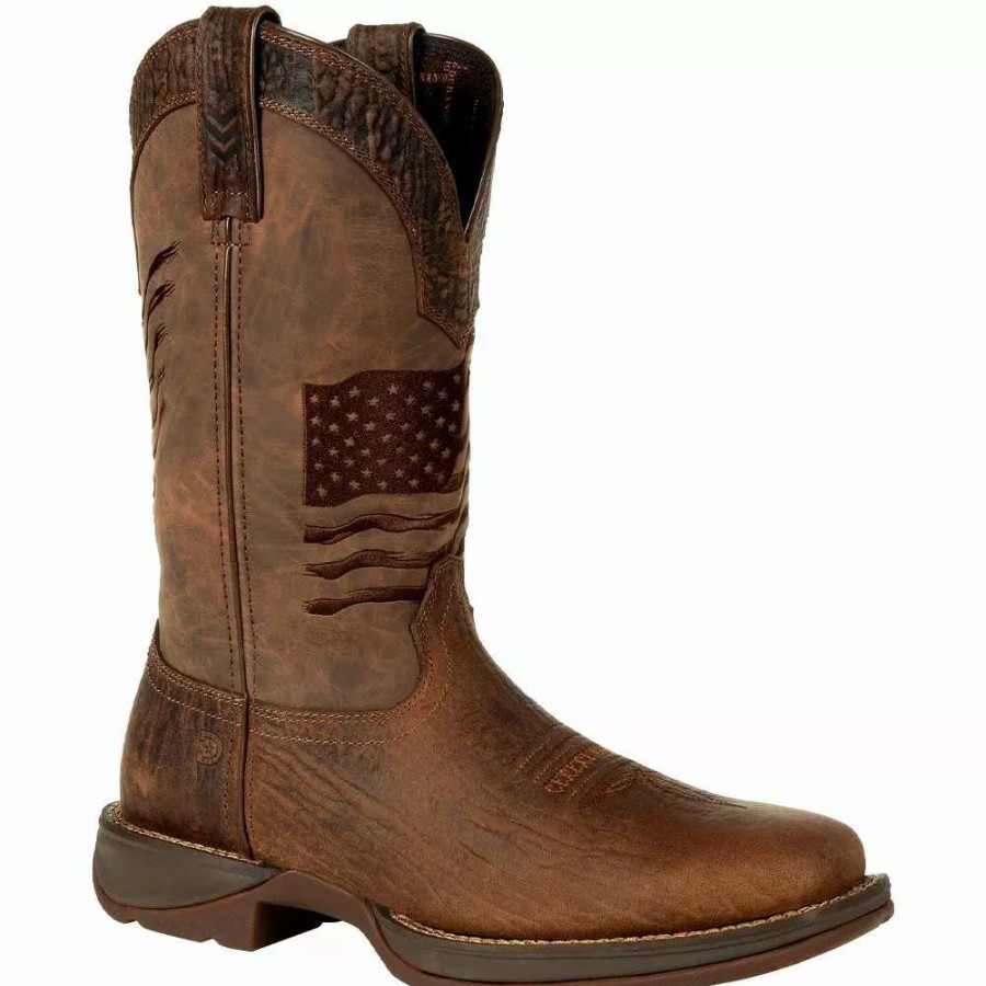 Mens Western Boots * | Rocky Boots Durango Rebel Distressed Flag Ddb0314 Mens Western Boots