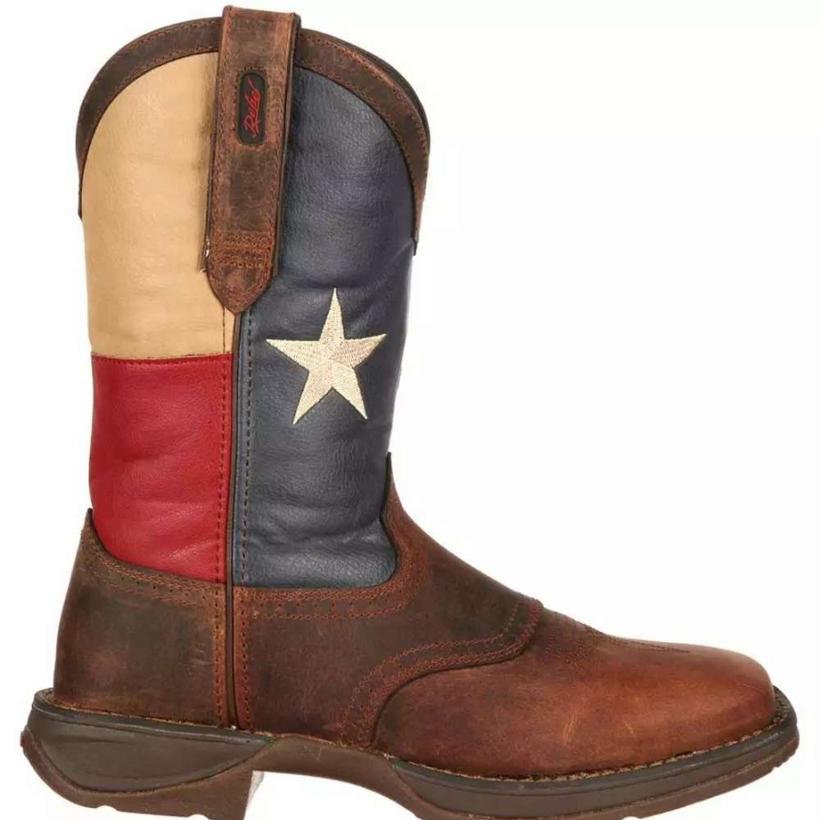 Mens Western Boots * | Durango Boots Durango Rebel Texas Flag Mens Pull On Western Boots