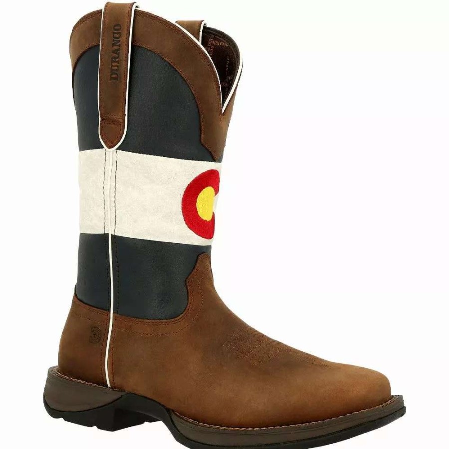 Mens Western Boots * | Durango Boots Durango Rebel Colorado Flag 11" Mens Western Boots