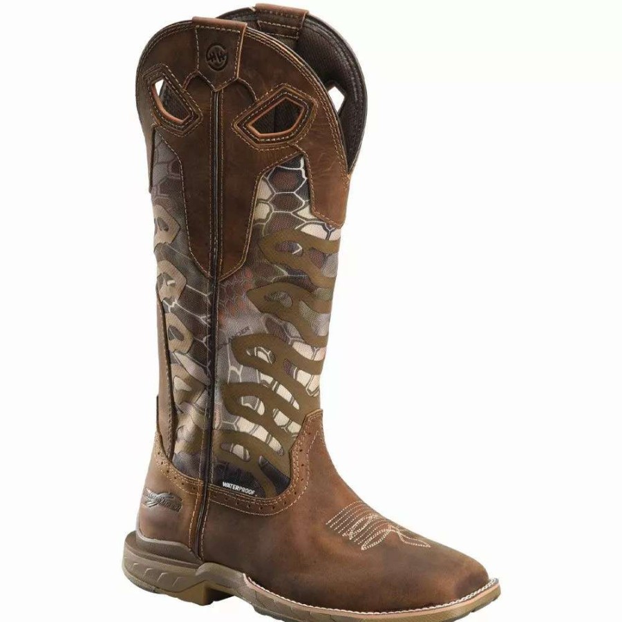 Mens Western Boots * | Double H Dh5390 16" Waterproof Mens Western Snake Boots