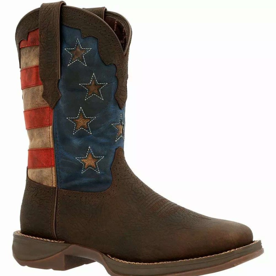 Mens Western Boots * | Durango Boots Durango Rebel Vintage Flag 11" Mens Western Boots