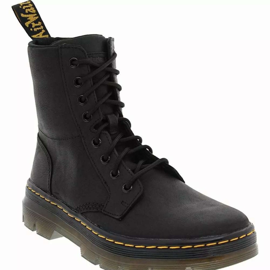 Mens Casual Boots * | Dr. Martens Shoes Dr. Martens Combs Leather Casual Boot Mens