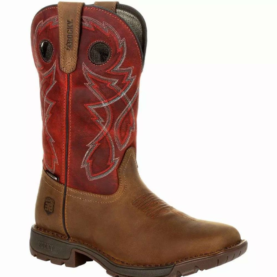 Mens Western Boots * | Rocky Boots Rocky Legacy 32 Rkw0316 Red Mens Western Boots