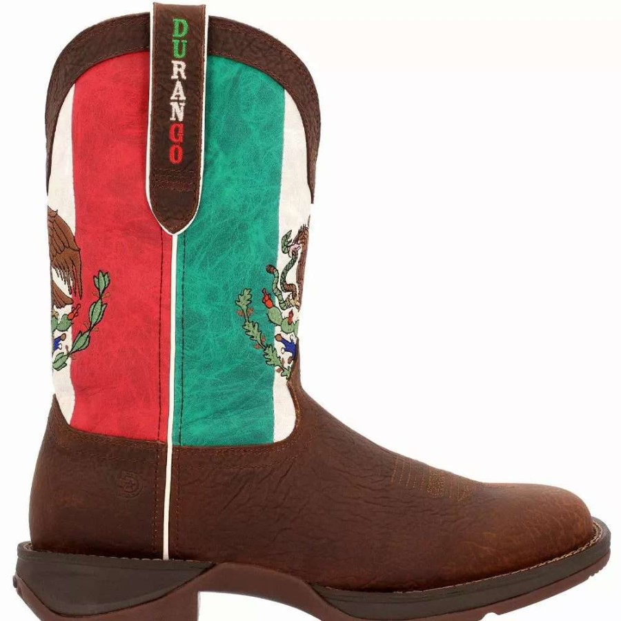 Mens Western Boots * | Rocky Boots Durango Rebel Ddb0430 Mexico Flag Mens Western Boots