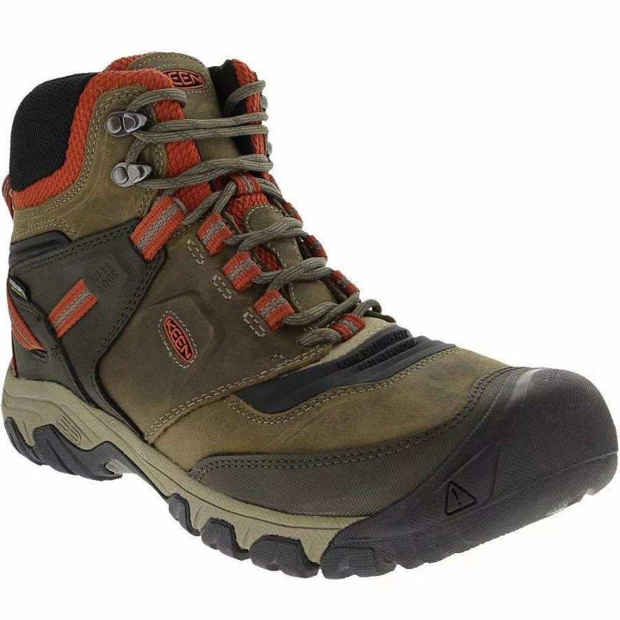 Mens Hiking Boots & Shoes * | Keen Shoes Keen Ridge Flex Mid Wp Hiking Boots Mens