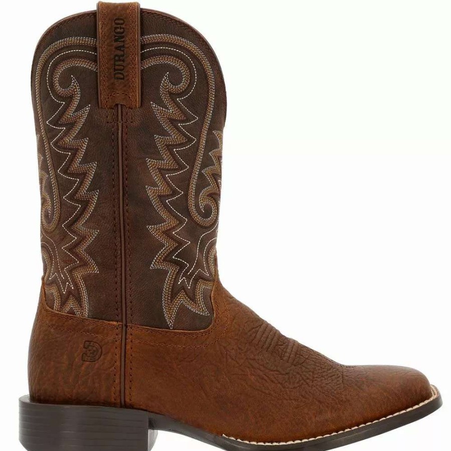 Mens Western Boots * | Durango Boots Durango Westward Distressed Brown 11" Mens Western Boots