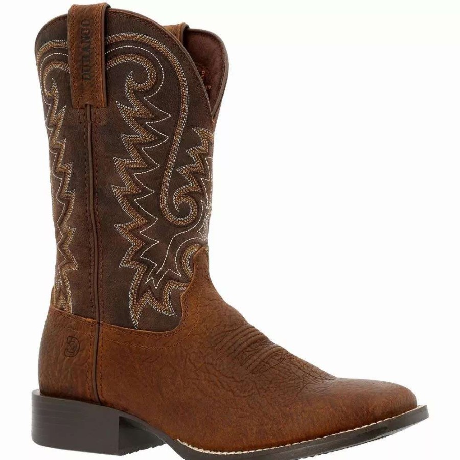 Mens Western Boots * | Durango Boots Durango Westward Distressed Brown 11" Mens Western Boots