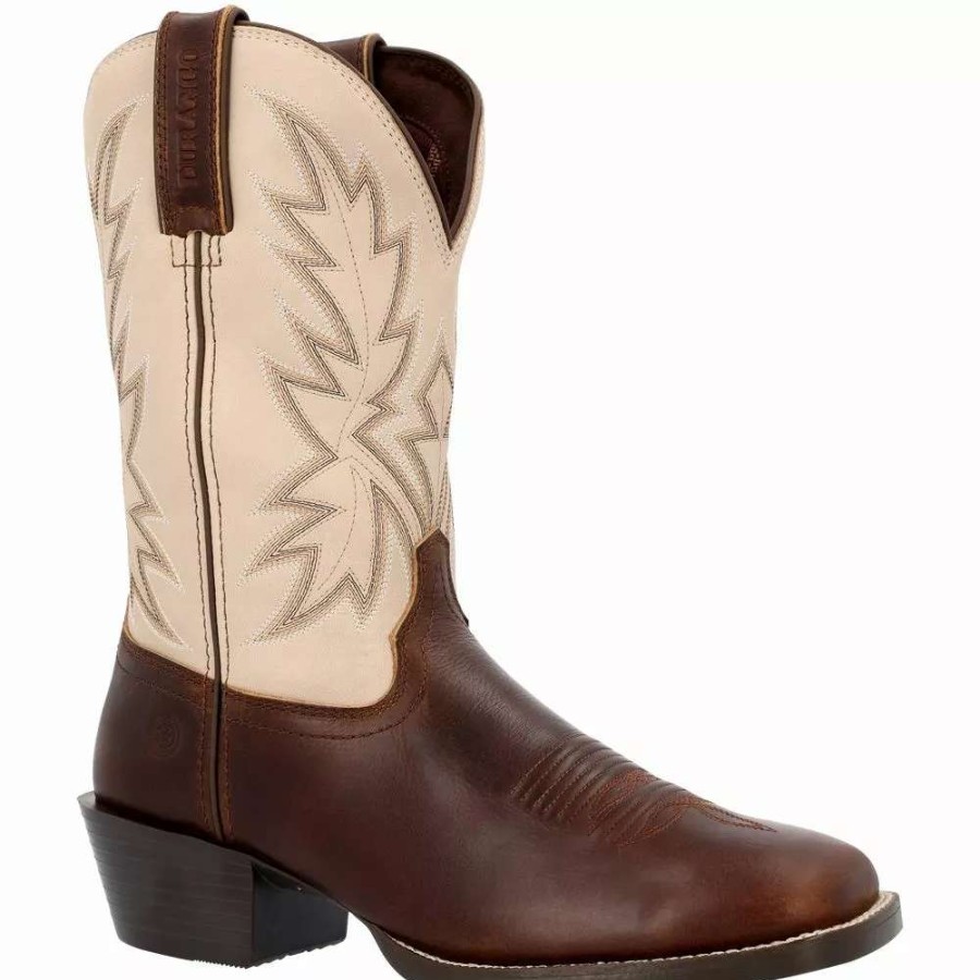 Mens Western Boots * | Rocky Boots Durango Westward Ddb0422 Chocolate Bone Mens Western Boots