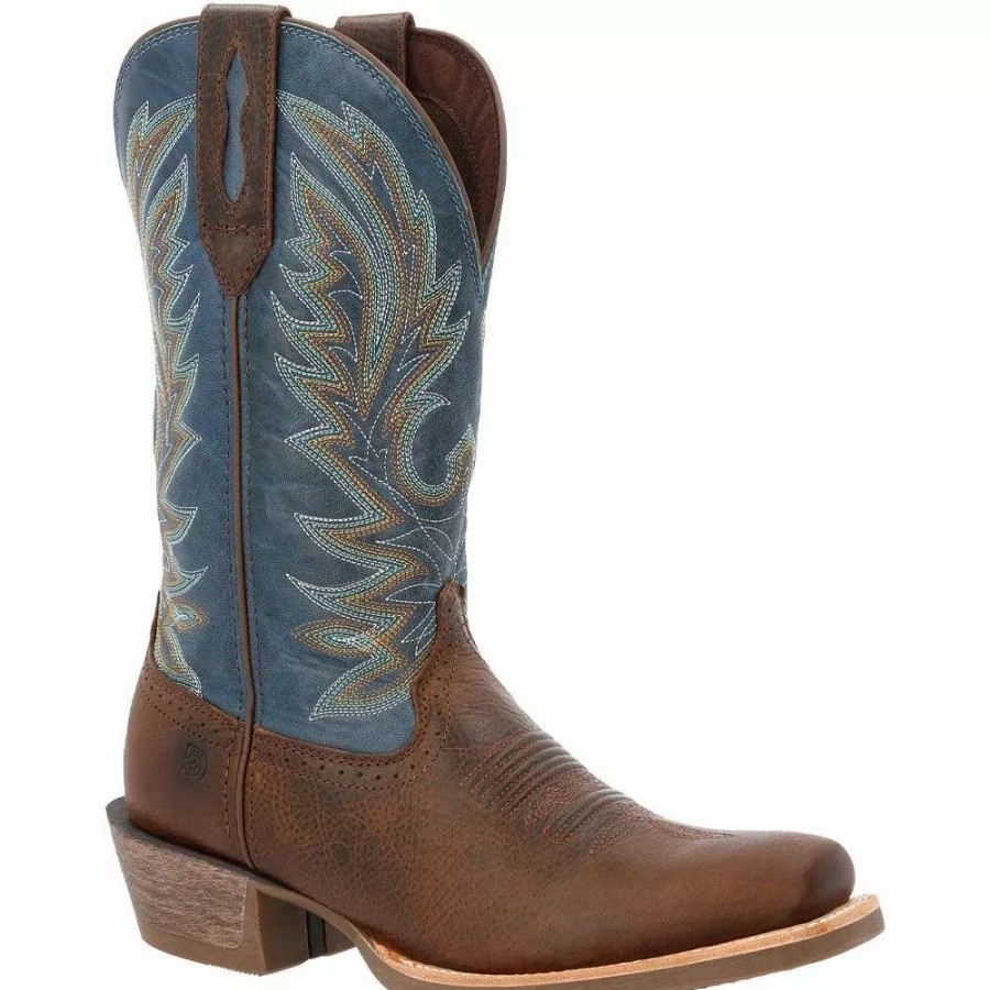 Mens Western Boots * | Durango Boots Durango Rebel Pro Hickory Denim Blue Mens Western Boots